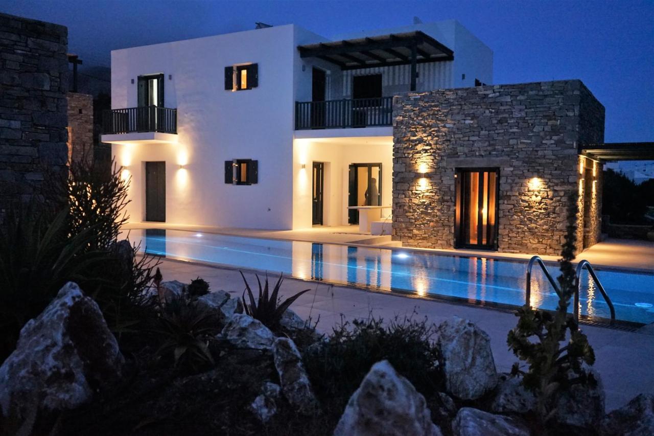 Paros-Memories-Neubau-Villen, Sportpool Aspro Chorio Bagian luar foto