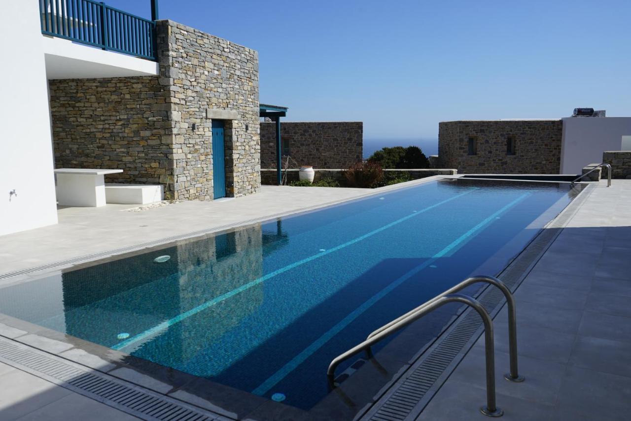 Paros-Memories-Neubau-Villen, Sportpool Aspro Chorio Bagian luar foto