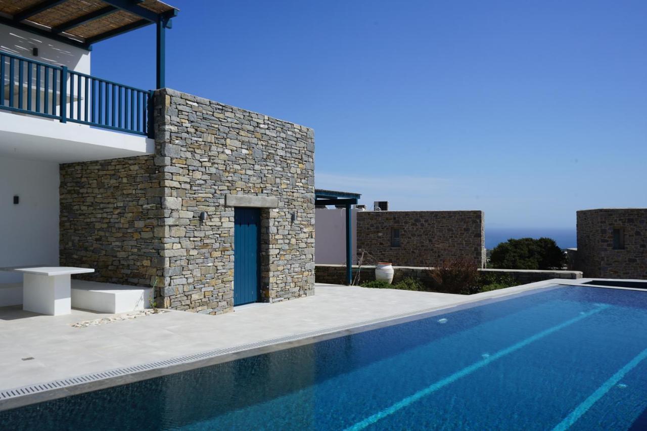 Paros-Memories-Neubau-Villen, Sportpool Aspro Chorio Bagian luar foto